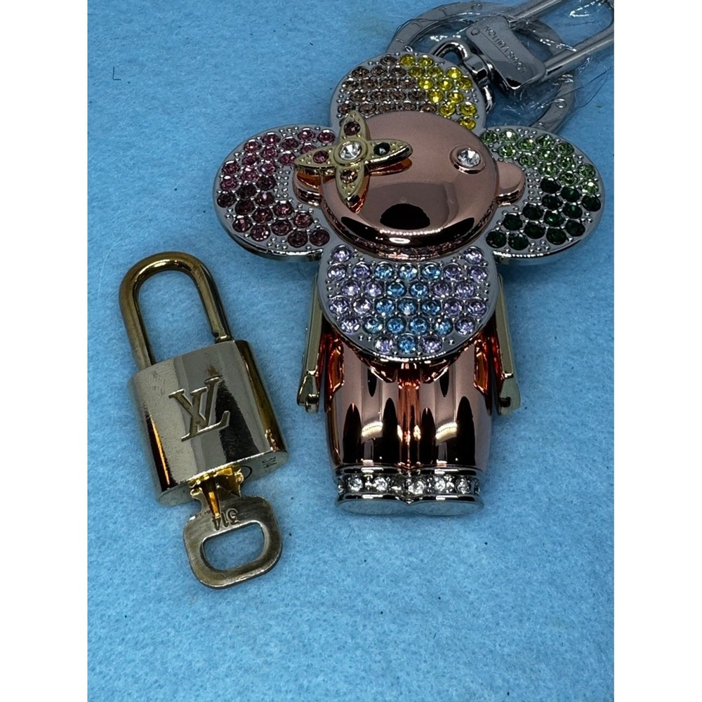 Louis Vuitton Gold Padlock & Key #315 with Bonus Bag Charm
